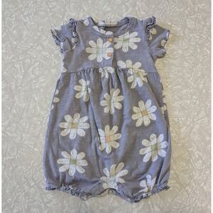 Little Co Lauren Conrad Purple Daisy Romper